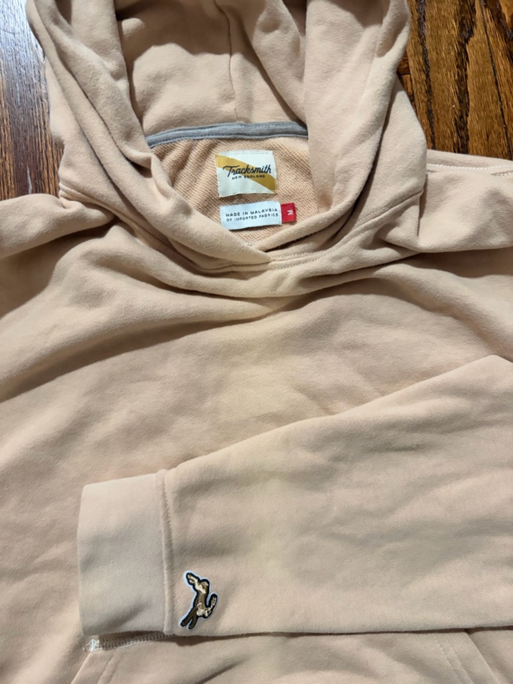 Tracksmith Hoodie Cream Oatmeal Women's M - Picture 2 of 3